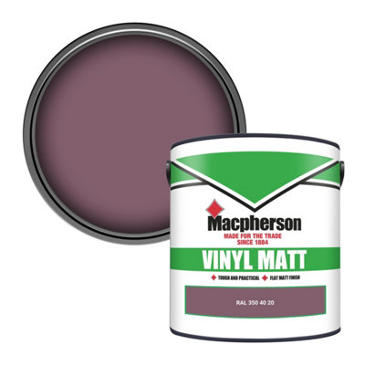 Macpherson Trade Walls & Ceilings Vinyl Matt Emulsion Paint Ral 350 40 20 (350 40 20) 2.5L from B&Q