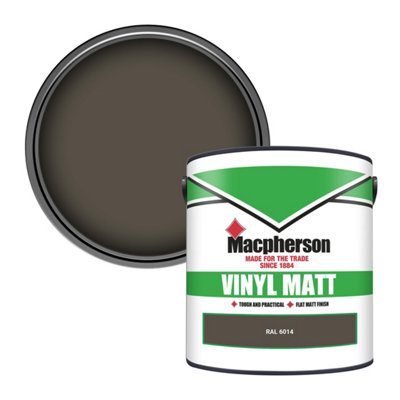 Macpherson Trade Walls & Ceilings Vinyl Matt Emulsion Paint Ral 6014 (6014) 2.5L from B&Q