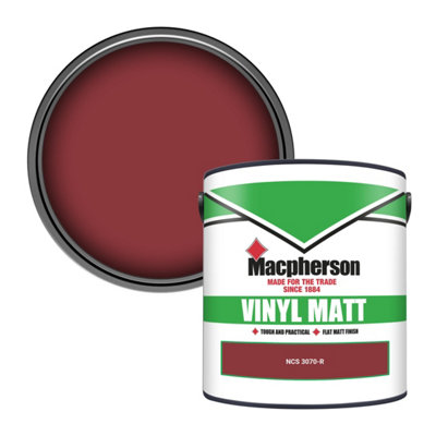 Macpherson Trade Walls & Ceilings Vinyl Matt Emulsion Paint Ncs 3070-R (3070-R) 2.5L from B&Q