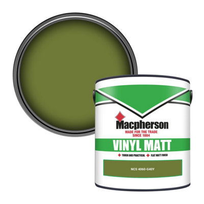 Macpherson Trade Walls & Ceilings Vinyl Matt Emulsion Paint Ncs 4060-G40Y (4060-G40Y) 2.5L from B&Q