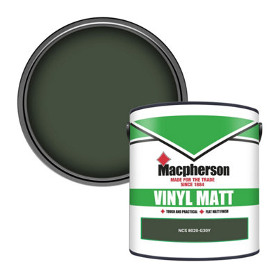 Macpherson Trade Walls & Ceilings Vinyl Matt Emulsion Paint Ncs 8020-G30Y (8020-G30Y) 2.5L from B&Q