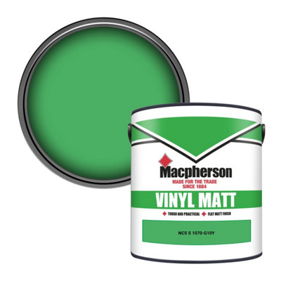Macpherson Trade Walls & Ceilings Vinyl Matt Emulsion Paint Ncs S 1070-G10Y (1070-G10Y) 2.5L from B&Q