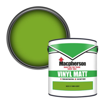 Macpherson Trade Walls & Ceilings Vinyl Matt Emulsion Paint Ncs S 1080-G30Y (1080-G30Y) 2.5L from B&Q