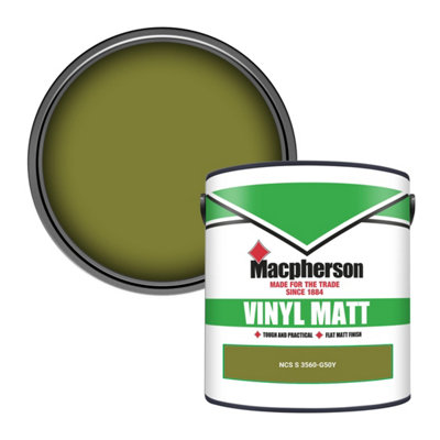Macpherson Trade Walls & Ceilings Vinyl Matt Emulsion Paint Ncs S 3560-G50Y (3560-G50Y) 2.5L from B&Q
