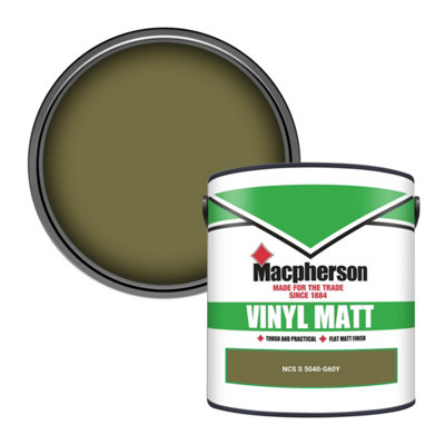 Macpherson Trade Walls & Ceilings Vinyl Matt Emulsion Paint Ncs S 5040-G60Y (5040-G60Y) 2.5L from B&Q