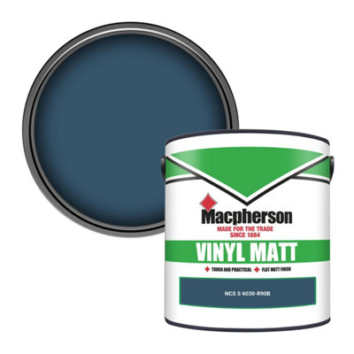 Macpherson Trade Walls & Ceilings Vinyl Matt Emulsion Paint Ncs S 6030-R90B (6030-R90B) 2.5L from B&Q