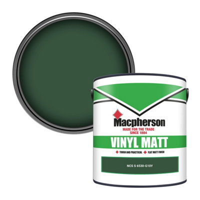 Macpherson Trade Walls & Ceilings Vinyl Matt Emulsion Paint Ncs S 6530-G10Y (6530-G10Y) 2.5L from B&Q