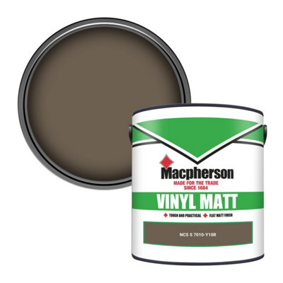 Macpherson Trade Walls & Ceilings Vinyl Matt Emulsion Paint Ncs S 7010-Y10R (7010-Y10R) 2.5L from B&Q