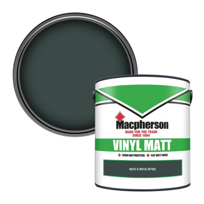 Macpherson Trade Walls & Ceilings Vinyl Matt Emulsion Paint Ncs S 8010-B70G (8010-B70G) 2.5L from B&Q