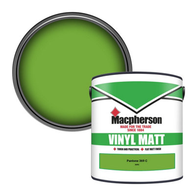B&Q -  Trade Walls & Ceilings Vinyl Matt Emulsion Paint Pantone 369 C (369C) 2.5L