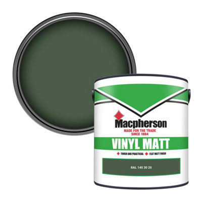 Macpherson Trade Walls & Ceilings Vinyl Matt Emulsion Paint Ral 140 30 20 (140 30 20) 2.5L from B&Q