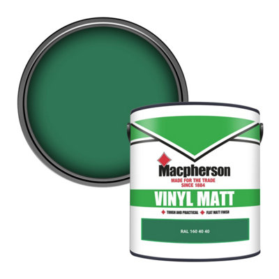 Macpherson Trade Walls & Ceilings Vinyl Matt Emulsion Paint Ral 160 40 40 (160 40 40) 2.5L from B&Q