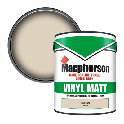 B&Q -  Trade Walls & Ceilings Vinyl Matt Emulsion Paint Fine Sand (B3640P) 5L