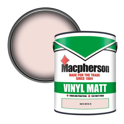 Macpherson Trade Walls & Ceilings Vinyl Matt Emulsion Paint Ncs 0010-R (0010-R) 5L from B&Q