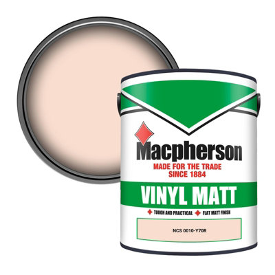 Macpherson Trade Walls & Ceilings Vinyl Matt Emulsion Paint Ncs 0010-Y70R (0010-Y70R) 5L from B&Q