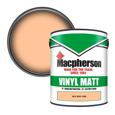 Macpherson Trade Walls & Ceilings Vinyl Matt Emulsion Paint Ncs 0030-Y40R (0030-Y40R) 5L from B&Q