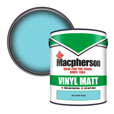 Macpherson Trade Walls & Ceilings Vinyl Matt Emulsion Paint Ncs 0040-B10G (0040-B10G) 5L from B&Q