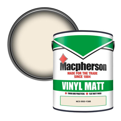 Macpherson Trade Walls & Ceilings Vinyl Matt Emulsion Paint Ncs 0503-Y30R (0503-Y30R) 5L from B&Q