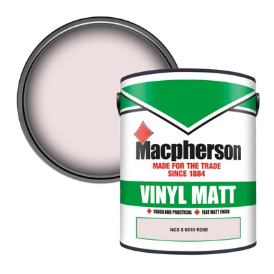 Macpherson Trade Walls & Ceilings Vinyl Matt Emulsion Paint Ncs S 0510-R20B (0510-R20B) 5L from B&Q