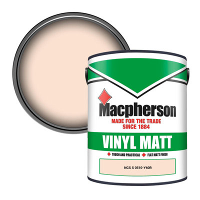 Macpherson Trade Walls & Ceilings Vinyl Matt Emulsion Paint Ncs S 0510-Y60R (0510-Y60R) 5L from B&Q