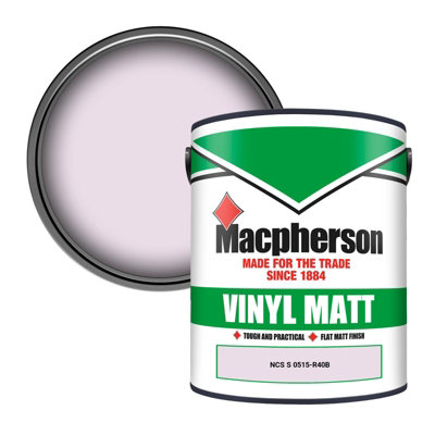 Macpherson Trade Walls & Ceilings Vinyl Matt Emulsion Paint Ncs S 0515-R40B (0515-R40B) 5L from B&Q