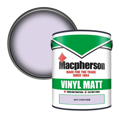 Macpherson Trade Walls & Ceilings Vinyl Matt Emulsion Paint Ncs S 0520-R50B (0520-R50B) 5L from B&Q