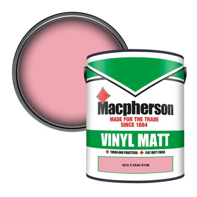 Macpherson Trade Walls & Ceilings Vinyl Matt Emulsion Paint Ncs S 0540-R10B (0540-R10B) 5L from B&Q