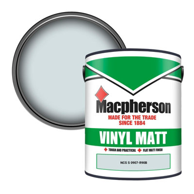 Macpherson Trade Walls & Ceilings Vinyl Matt Emulsion Paint Ncs S 0907-R90B (0907-R90B) 5L from B&Q