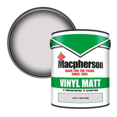 Macpherson Trade Walls & Ceilings Vinyl Matt Emulsion Paint Ncs S 1005-R30B (1005-R30B) 5L from B&Q