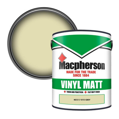 Macpherson Trade Walls & Ceilings Vinyl Matt Emulsion Paint Ncs S 1015-G80Y (1015-G80Y) 5L from B&Q