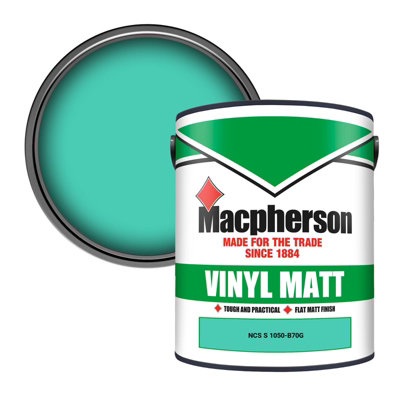 Macpherson Trade Walls & Ceilings Vinyl Matt Emulsion Paint Ncs S 1050-B70G (1050-B70G) 5L from B&Q