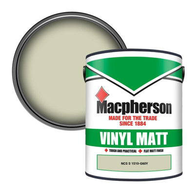 Macpherson Trade Walls & Ceilings Vinyl Matt Emulsion Paint Ncs S 1510-G60Y (1510-G60Y) 5L from B&Q