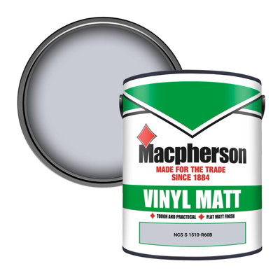 Macpherson Trade Walls & Ceilings Vinyl Matt Emulsion Paint Ncs S 1510-R60B (1510-R60B) 5L from B&Q