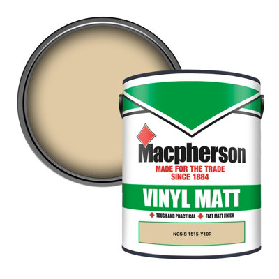 Macpherson Trade Walls & Ceilings Vinyl Matt Emulsion Paint Ncs S 1515-Y10R (1515-Y10R) 5L from B&Q