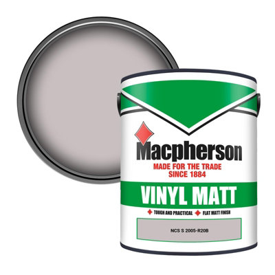 Macpherson Trade Walls & Ceilings Vinyl Matt Emulsion Paint Ncs S 2005-R20B (2005-R20B) 5L from B&Q