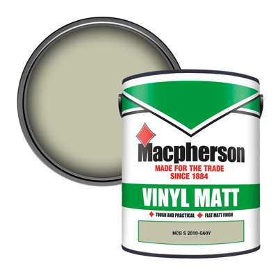Macpherson Trade Walls & Ceilings Vinyl Matt Emulsion Paint Ncs S 2010-G60Y (2010-G60Y) 5L from B&Q