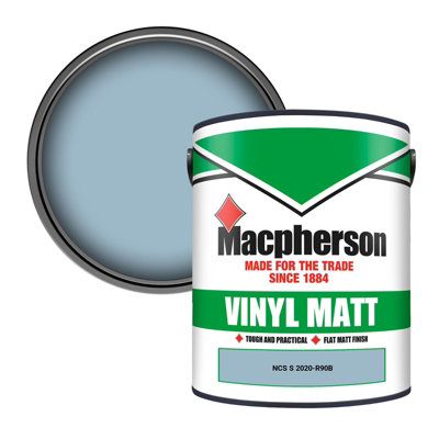Macpherson Trade Walls & Ceilings Vinyl Matt Emulsion Paint Ncs S 2020-R90B (2020-R90B) 5L from B&Q