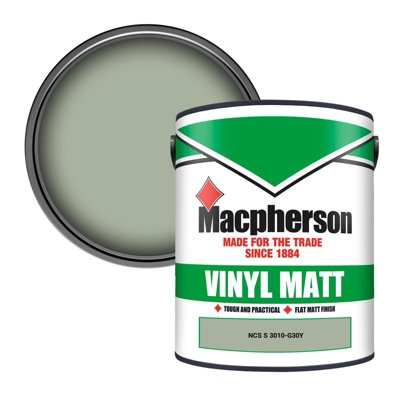 Macpherson Trade Walls & Ceilings Vinyl Matt Emulsion Paint Ncs S 3010-G30Y (3010-G30Y) 5L from B&Q