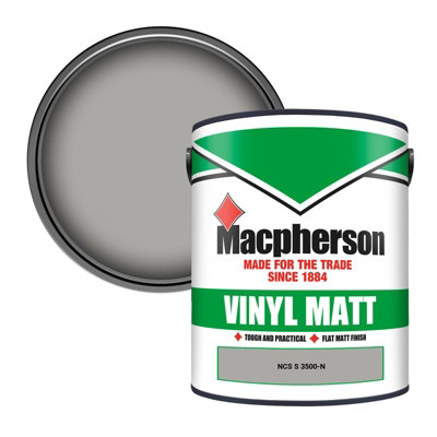 B&Q -  Trade Walls & Ceilings Vinyl Matt Emulsion Paint Ncs S 3500-N (3500-N) 5L
