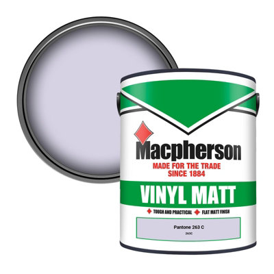 B&Q -  Trade Walls & Ceilings Vinyl Matt Emulsion Paint Pantone 263 C (263C) 5L