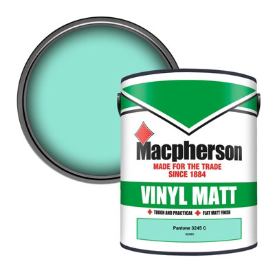 B&Q -  Trade Walls & Ceilings Vinyl Matt Emulsion Paint Pantone 3245 C (3245C) 5L