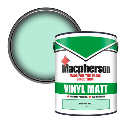 B&Q -  Trade Walls & Ceilings Vinyl Matt Emulsion Paint Pantone 331 C (331C) 5L