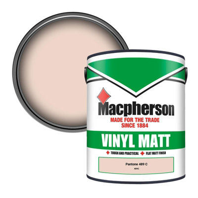 B&Q -  Trade Walls & Ceilings Vinyl Matt Emulsion Paint Pantone 489 C (489C) 5L