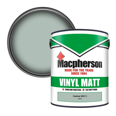 B&Q -  Trade Walls & Ceilings Vinyl Matt Emulsion Paint Pantone 5507 C (5507C) 5L