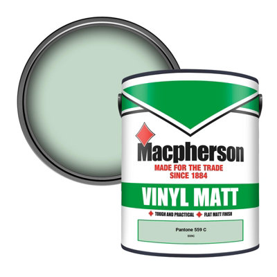 B&Q -  Trade Walls & Ceilings Vinyl Matt Emulsion Paint Pantone 559 C (559C) 5L