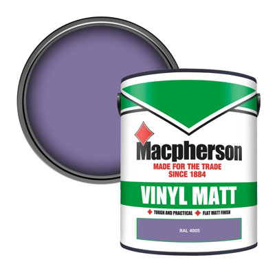 Macpherson Trade Walls & Ceilings Vinyl Matt Emulsion Paint Ral 4005 (4005) 5L from B&Q