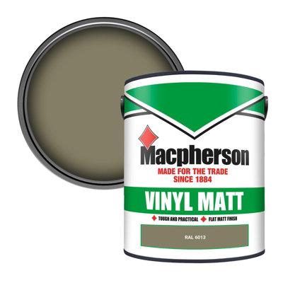 Macpherson Trade Walls & Ceilings Vinyl Matt Emulsion Paint Ral 6013 (6013) 5L from B&Q
