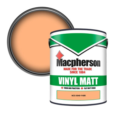 Macpherson Trade Walls & Ceilings Vinyl Matt Emulsion Paint Ncs 0040-Y40R (0040-Y40R) 5L from B&Q