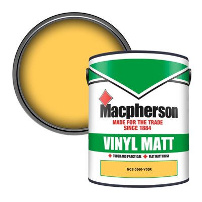 Macpherson Trade Walls & Ceilings Vinyl Matt Emulsion Paint Ncs 0560-Y05R (0560-Y05R) 5L from B&Q