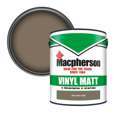 Macpherson Trade Walls & Ceilings Vinyl Matt Emulsion Paint Ncs 6010-Y20R (6010-Y20R) 5L from B&Q